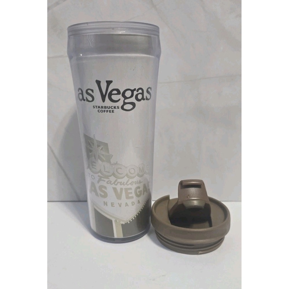 Starbucks Coffee Travel Mug With Lid Brown Tones Las Vegas Nevada